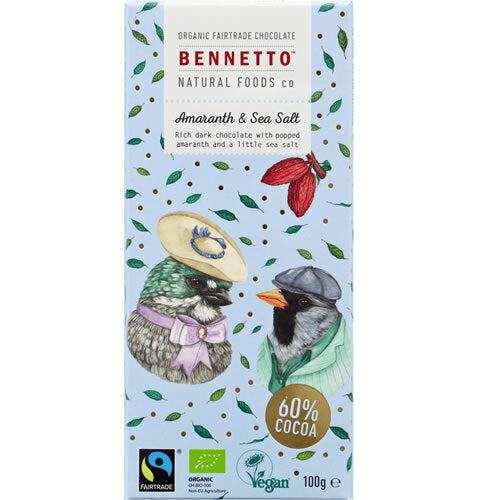 Bennetto Natural Foods Amarantha & Sea Salt 100g