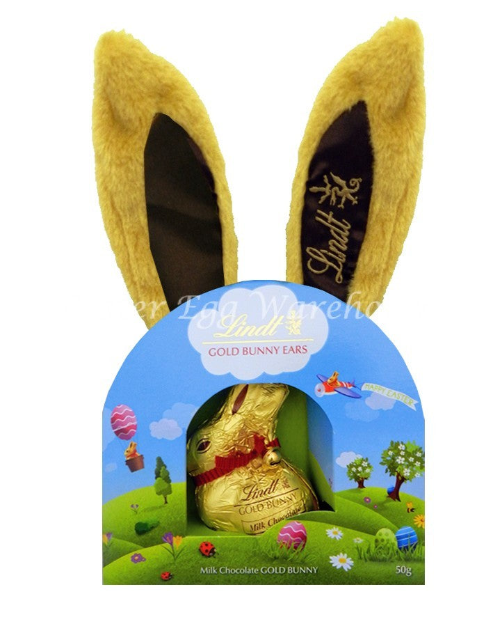 LINDT PLUSH GOLD BUNNY EARS 50G