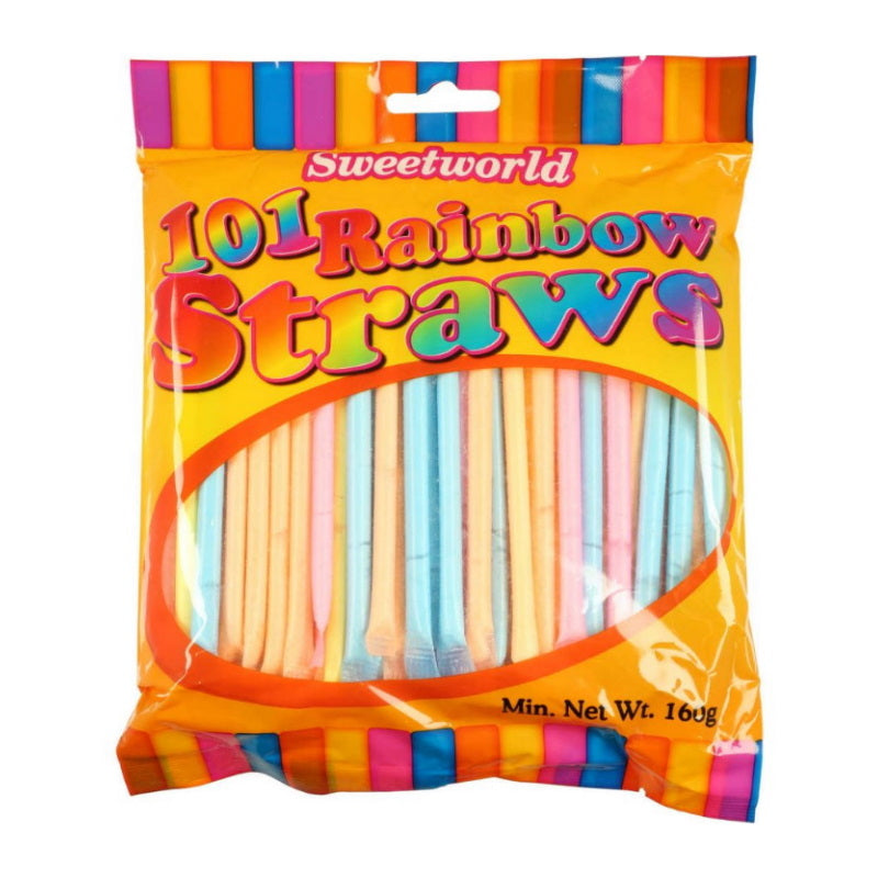 Sweetworld Rainbow Straws 160g