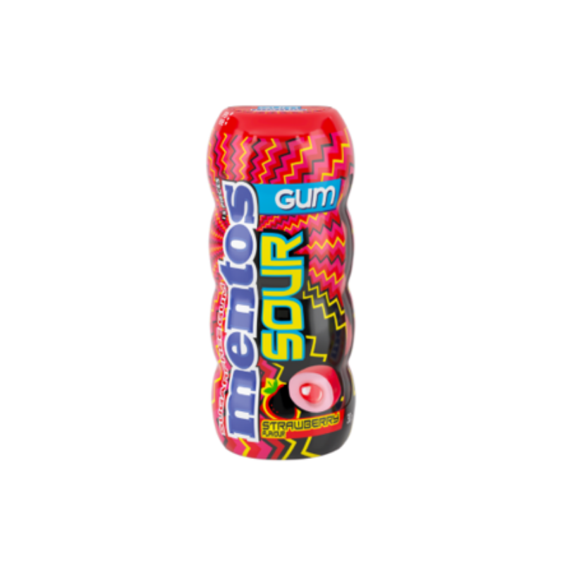 Mentos sour strawberry 30g x 10