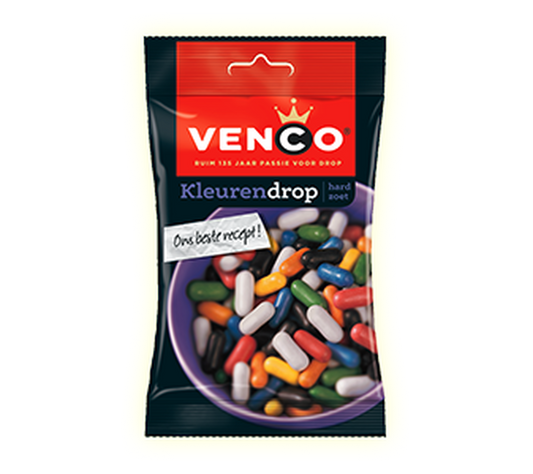 Venco - Kleuren Drop (Coloured Licorice Torpedos) 166g