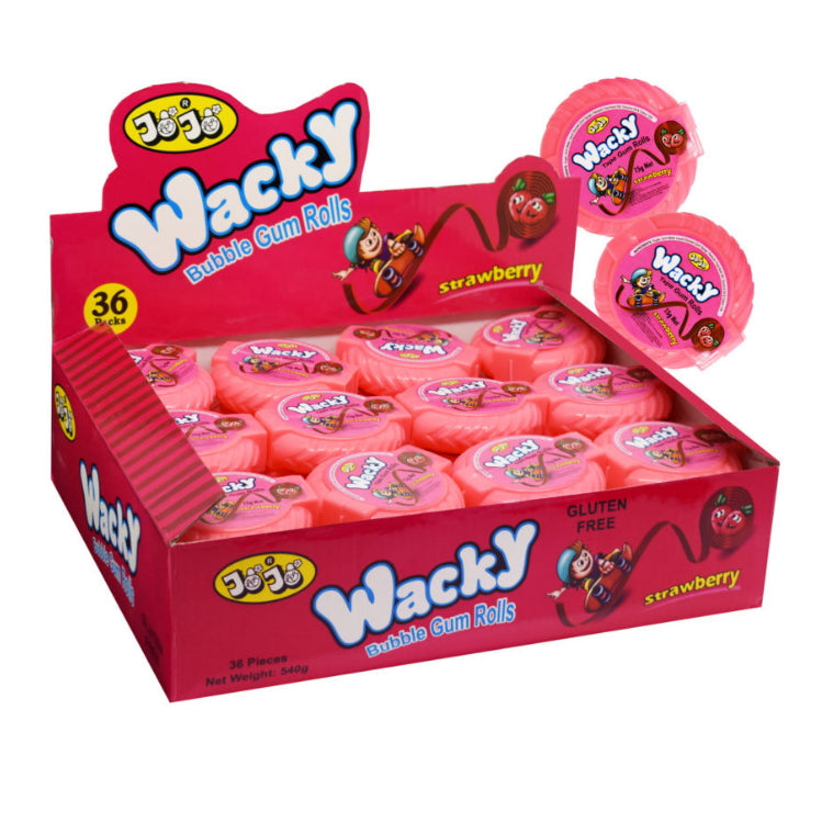 AIT JoJo Wacky Strawberry Bubblegum Roll