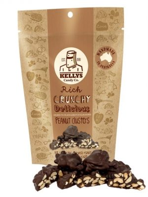 KELLYS DARK PEANUT CLUSTERS 160G