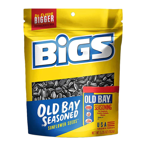 Big's Sunflower Seeds Old Bay Peg Bags 150G