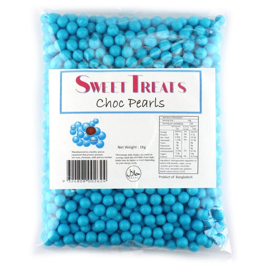 Sweet Treats Blue Choc Pearls