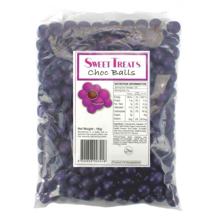 Sweet Treats Purple Choc Balls