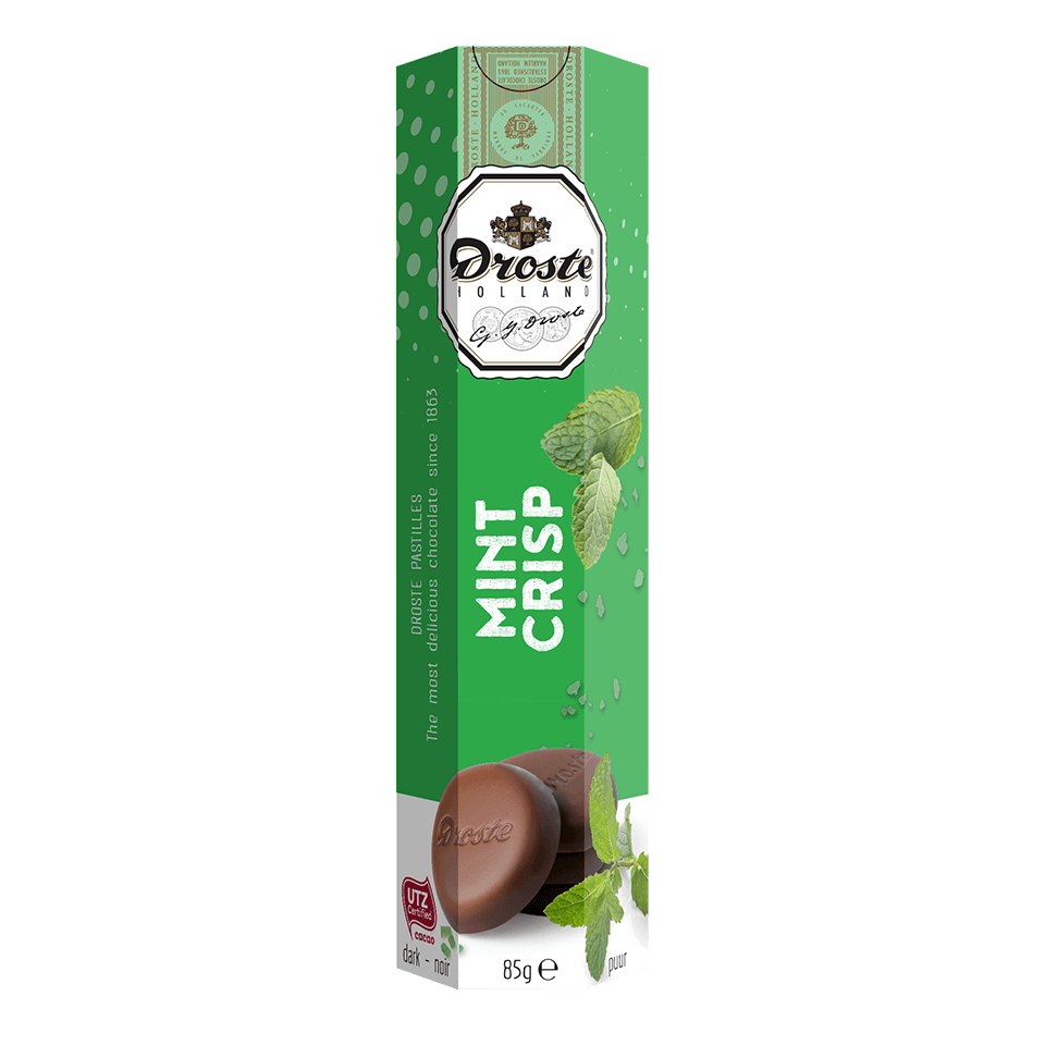 Droste milk mint crisp 85g