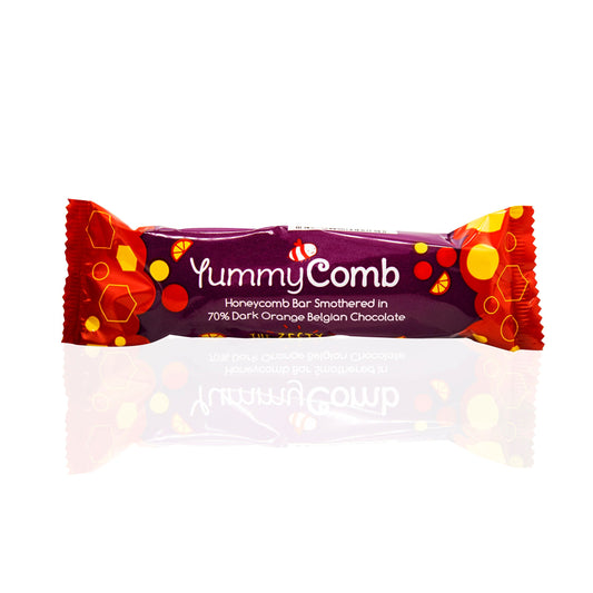 Yummy Comb 12x35g Honeycomb Bars Orange Dk 70%