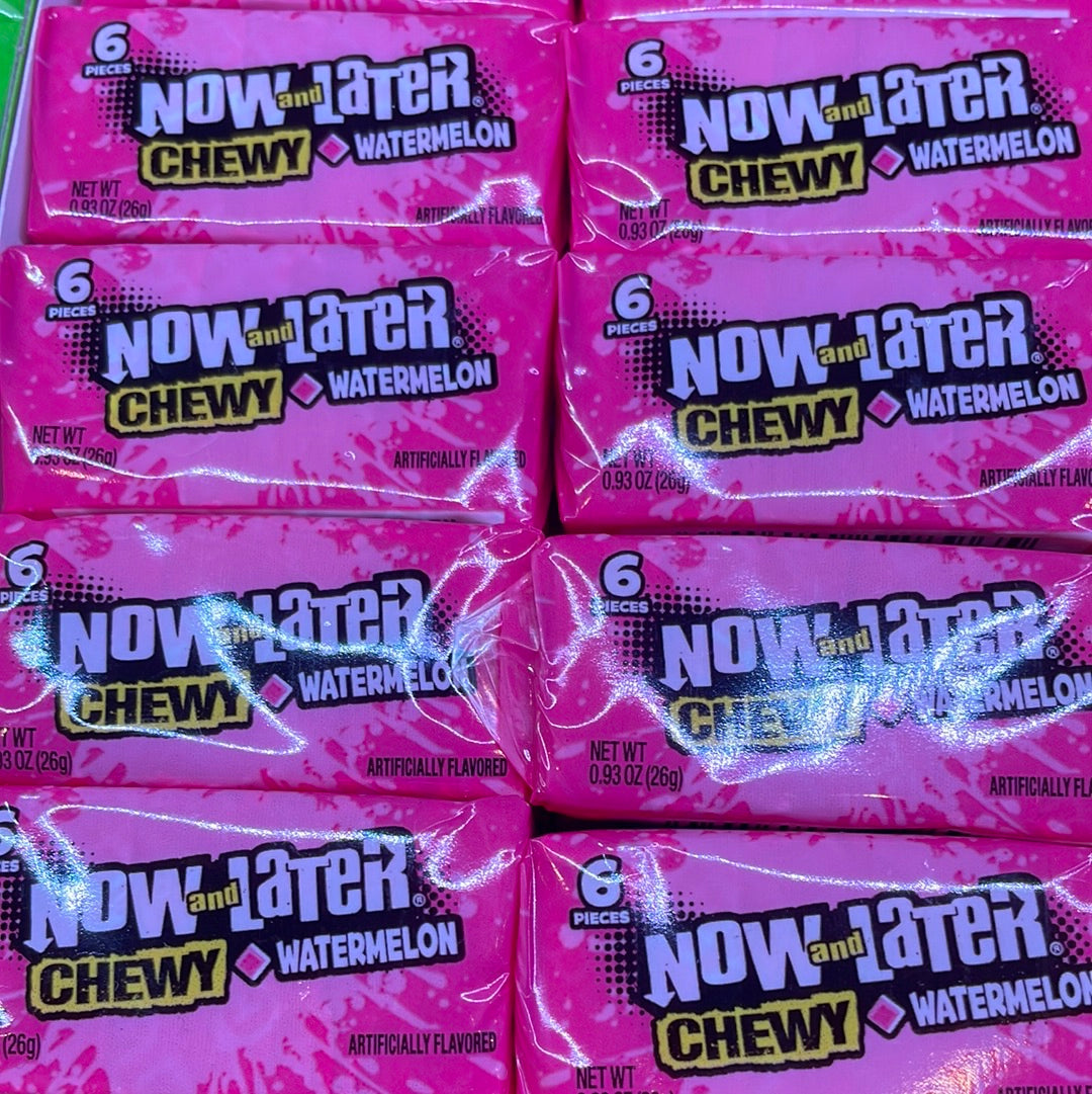 NOW & LATER CHEWY W'MELON  26.4g