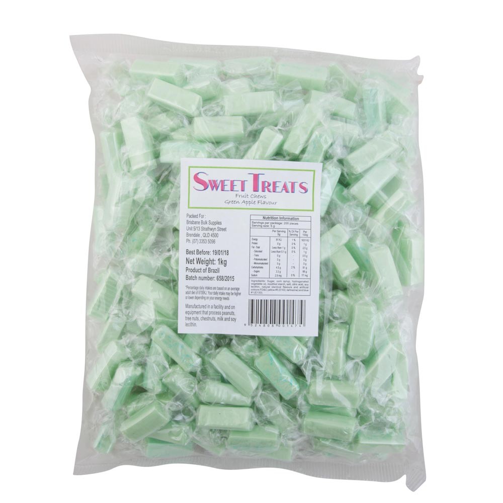 Sweet Treats Fruit Chews Green Apple