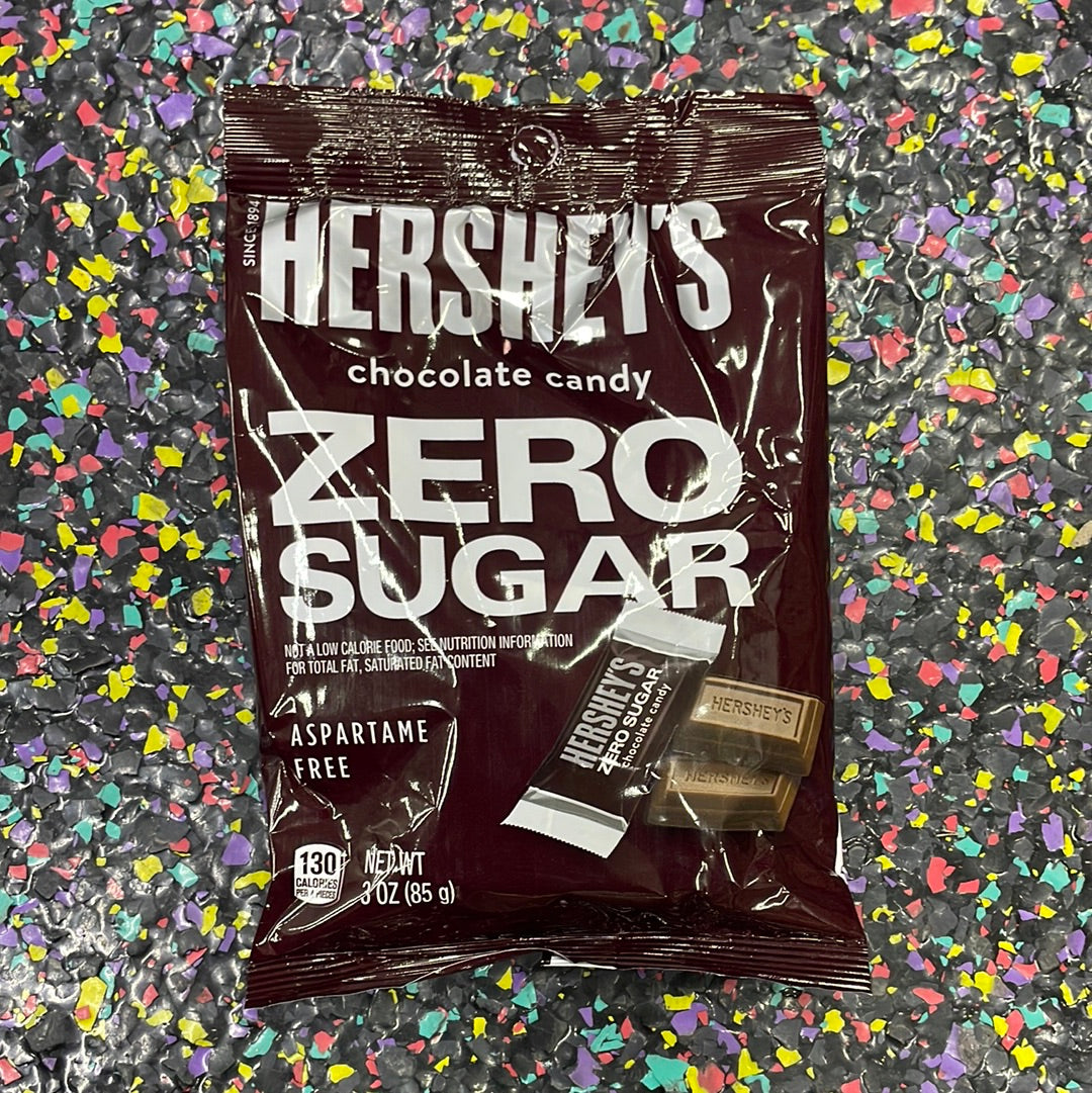 Hershey's Bar Peg Bag Minis SF Milk Choc 3oz 85g zero sugar