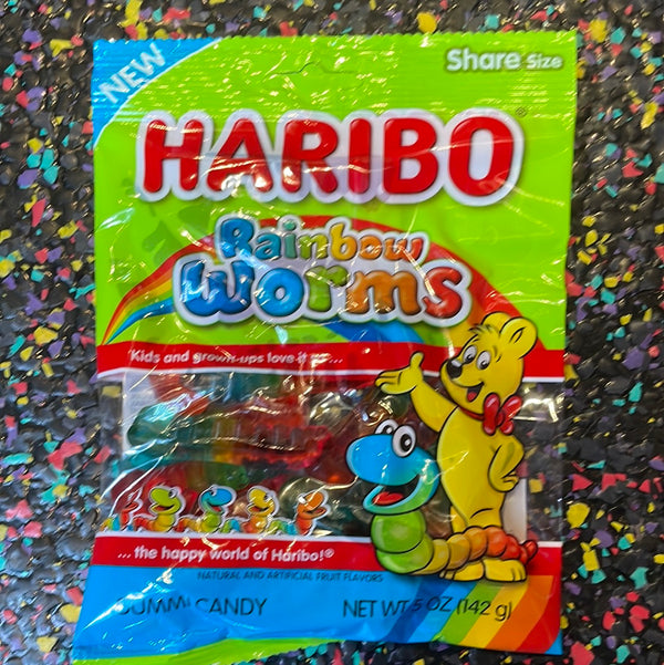 HARIBO RAINBOW WORMS 142G – Tom's Confectionery Warehouse