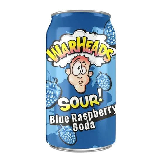 Warheads Blue Raspberry Soda 355ml