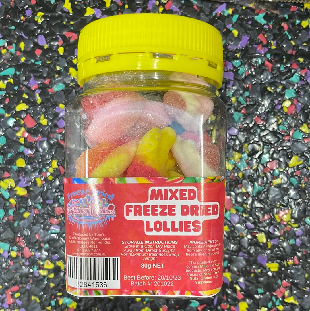 Tom’s freeze dried Mixed Freeze Dried Lollies 80g