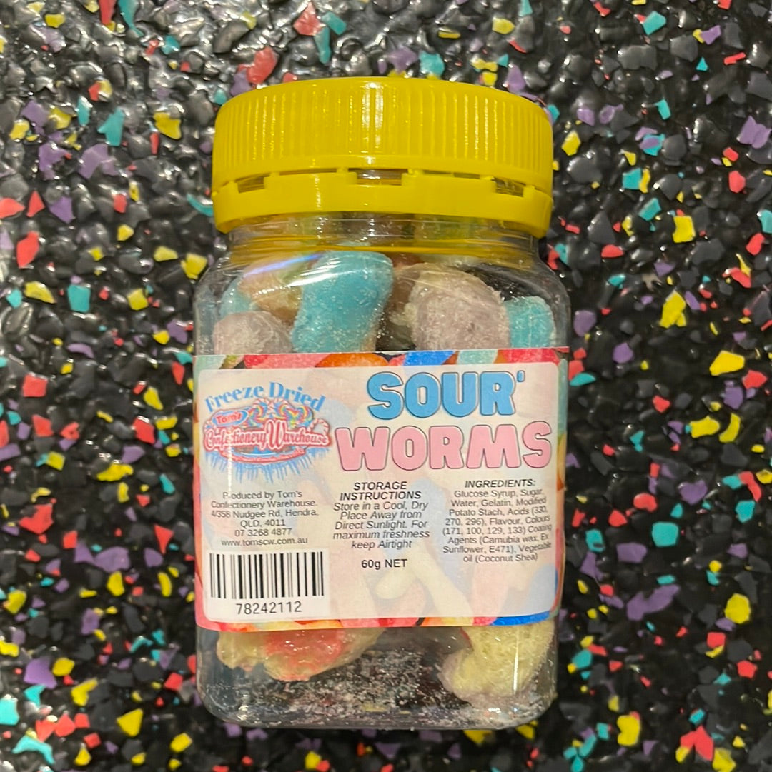 Tom’s freeze dried - Sour multi Worms