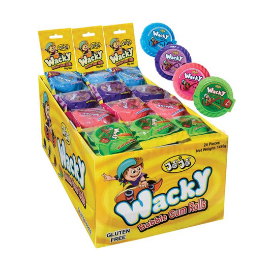 AIT JoJo Wacky Bubble Gum Rolls 4 Mix Rolls