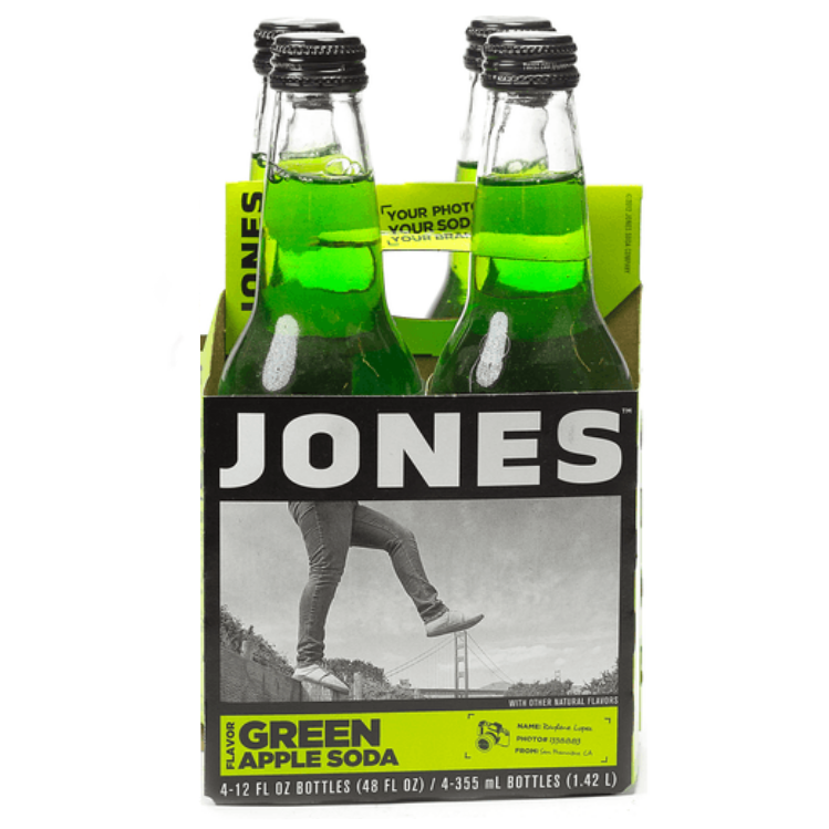 The Jones Family Jones Green Apple Soda Bottle