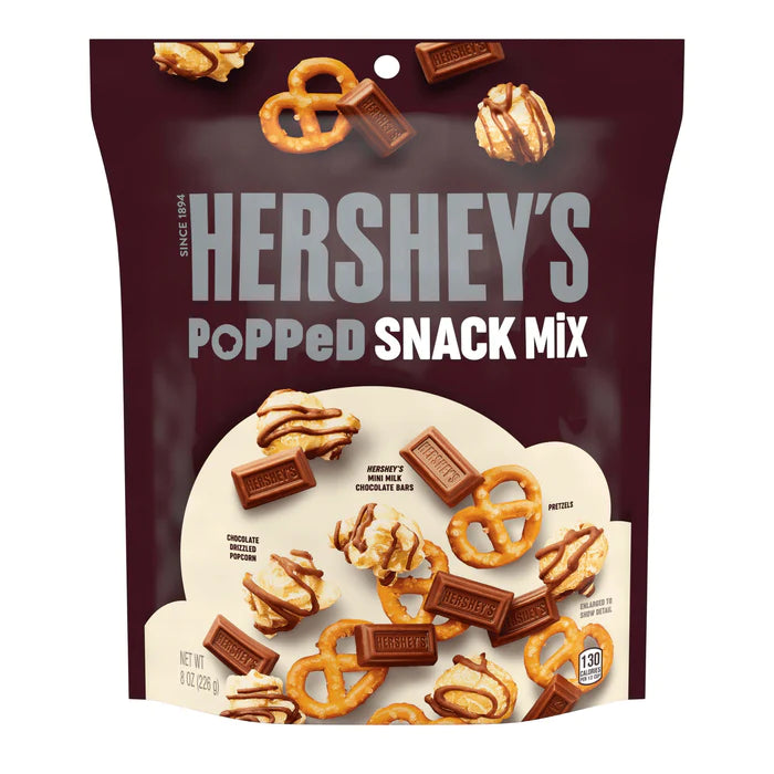 HERSHEY POPPED SNACKMIX 226G