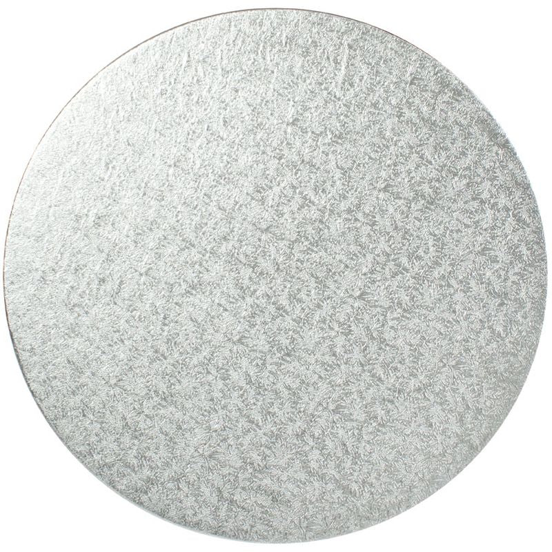 35cm/14” silver round cake board 4mm