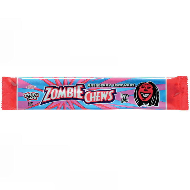 Sweetmans Zombie Chew Sour Raspberry Lemonade Toms Confectionery