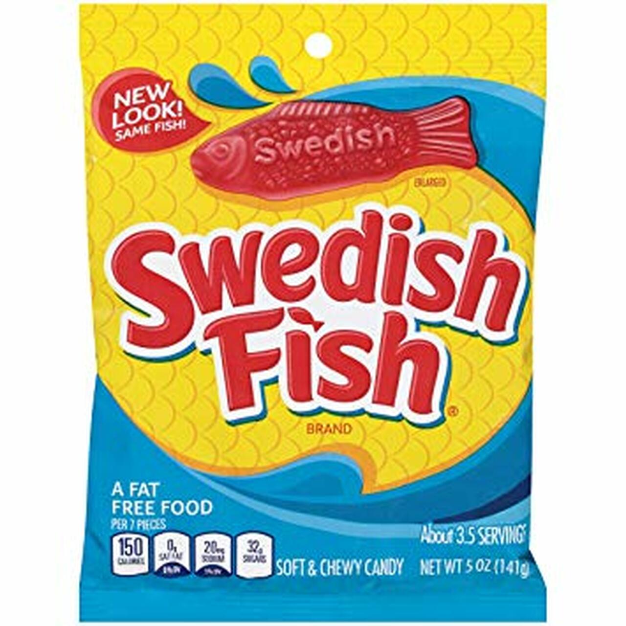 Mondelez Swedish Fish Red Bag 141g – Tom's Confectionery Warehouse