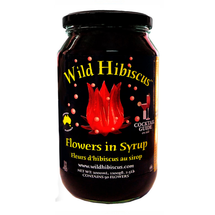 Wild Hibiscus Flowers in Syrup