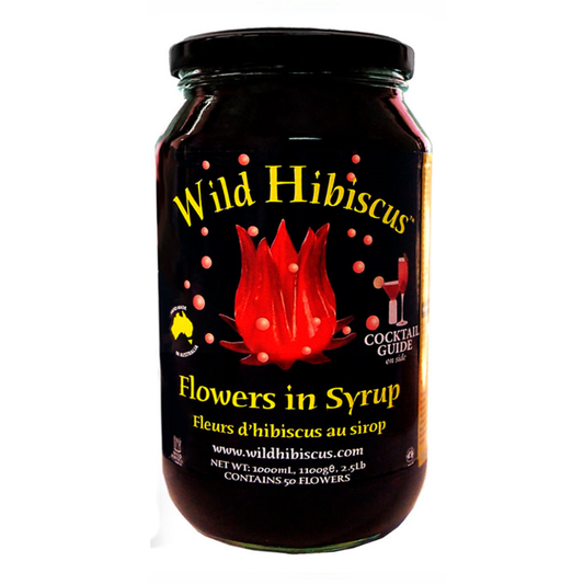 Wild Hibiscus Flowers in Syrup